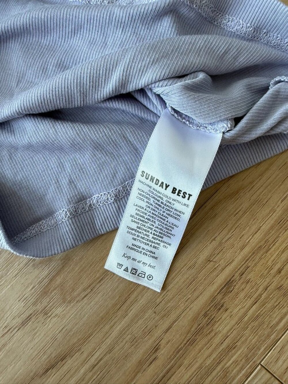Sunday Best Ribbed Racerback Tank Top Size Small - Picture 5 of 8